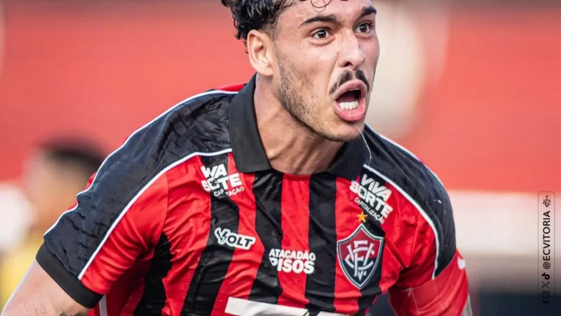 Com gol de ex-Goias, Vitória vence Mirassol e se mantém fora do Z-4