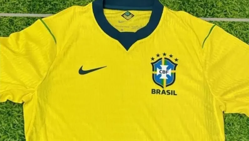 Inspirada no tri, camisa da Seleção Brasileira para a Copa do Mundo de 2026 tem imagem vazada
