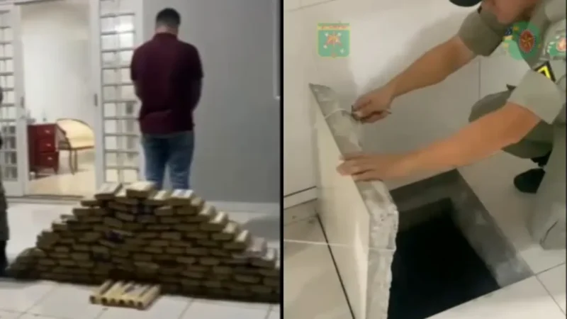 Mais de R$ 2 milhões em drogas são apreendidos em túnel dentro de casa em Goiânia