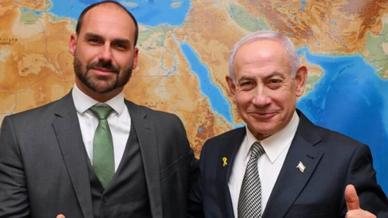 Eduardo Bolsonaro viaja para Israel e se encontra com Netanyahu