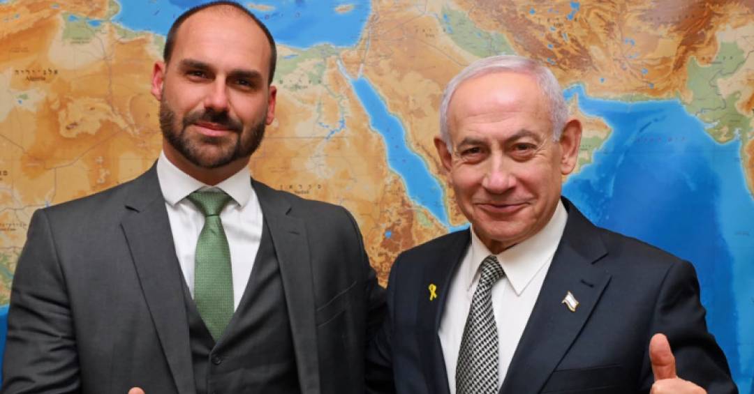 Eduardo Bolsonaro viaja para Israel e se encontra com Netanyahu