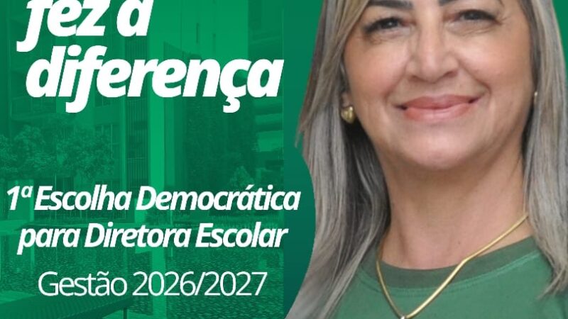 Comunidade escolhe diretora e marca nova era na educação