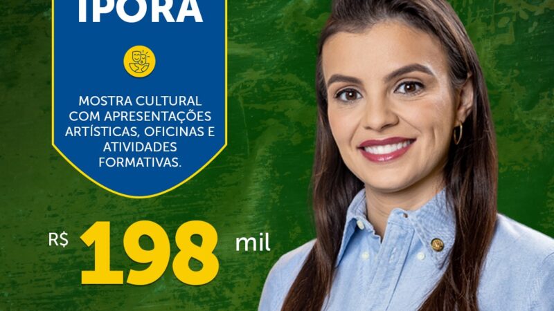 Emenda de R$198 mil incentiva mostra cultural em Iporá