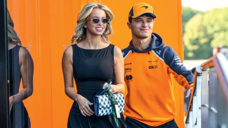 Namorada de Lando Norris, campeão da F1, causa irritação de pilotos