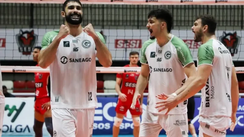 Goiás Vôlei vence Sesi-Bauru de virada
