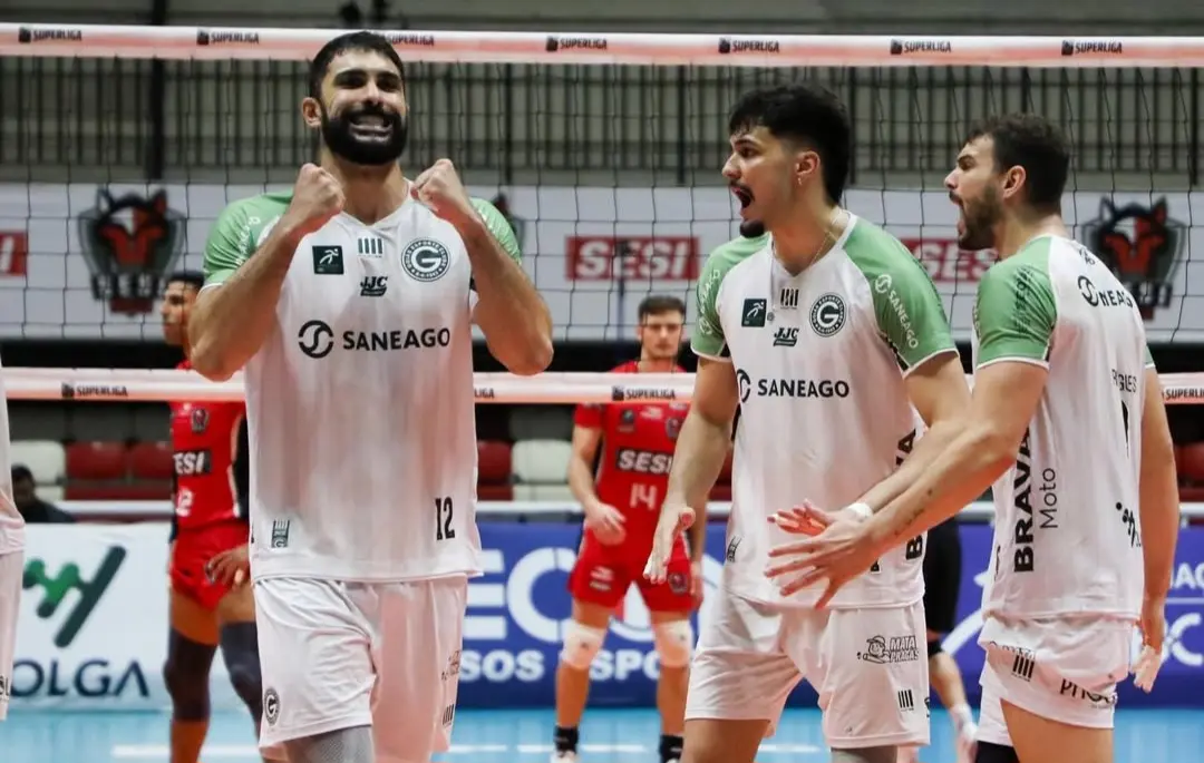 Goiás Vôlei vence Sesi-Bauru de virada