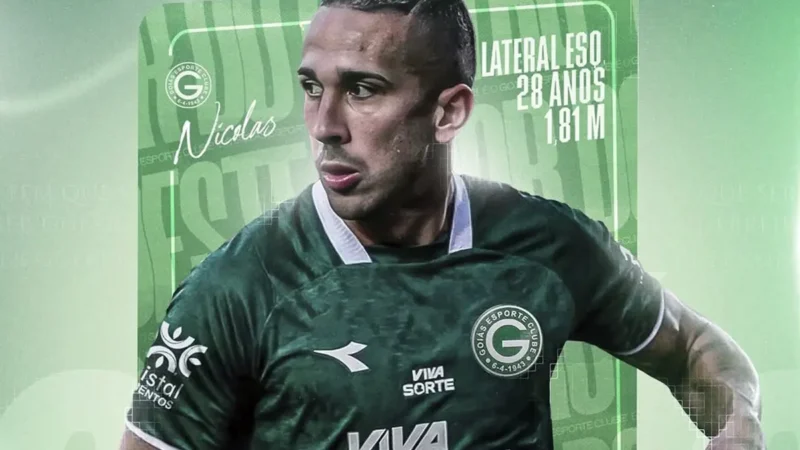 Goiás divulga a contratação do lateral Nicolas, terceiro reforço da equipe