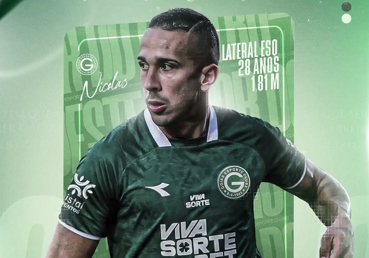 Goiás divulga a contratação do lateral Nicolas, terceiro reforço da equipe