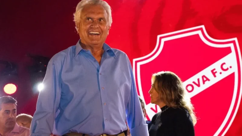 Governador Ronaldo Caiado assina doação do CT do Vila Nova nesta terça-feira