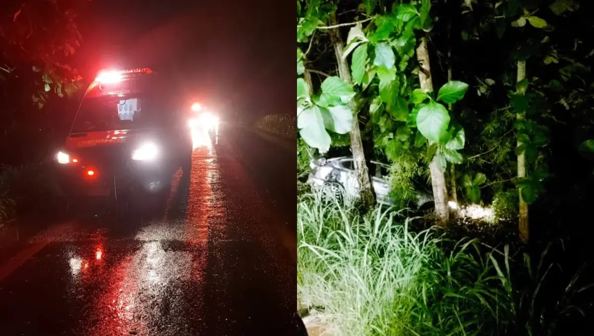 Jovem morre após carro capotar e sair da pista na GO-222 entre Nerópolis e Nova Veneza