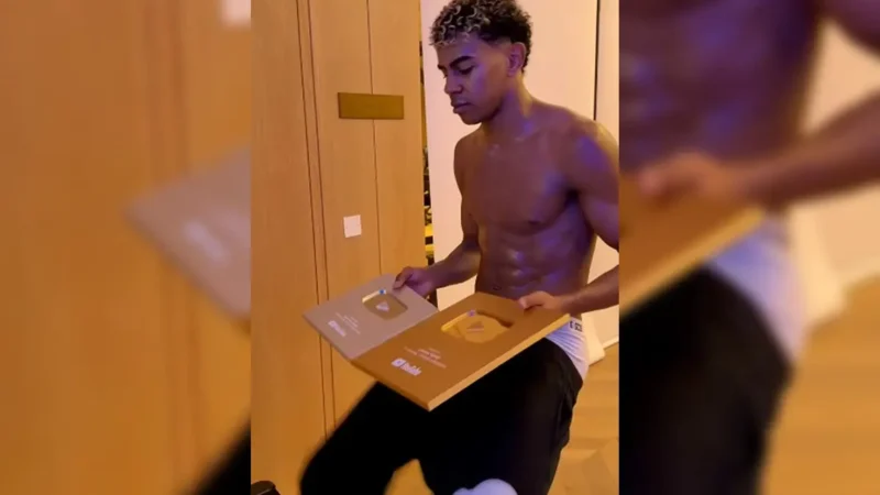 Lamine Yamal alcança 1 milhão de inscritos no YouTube com apenas um vídeo