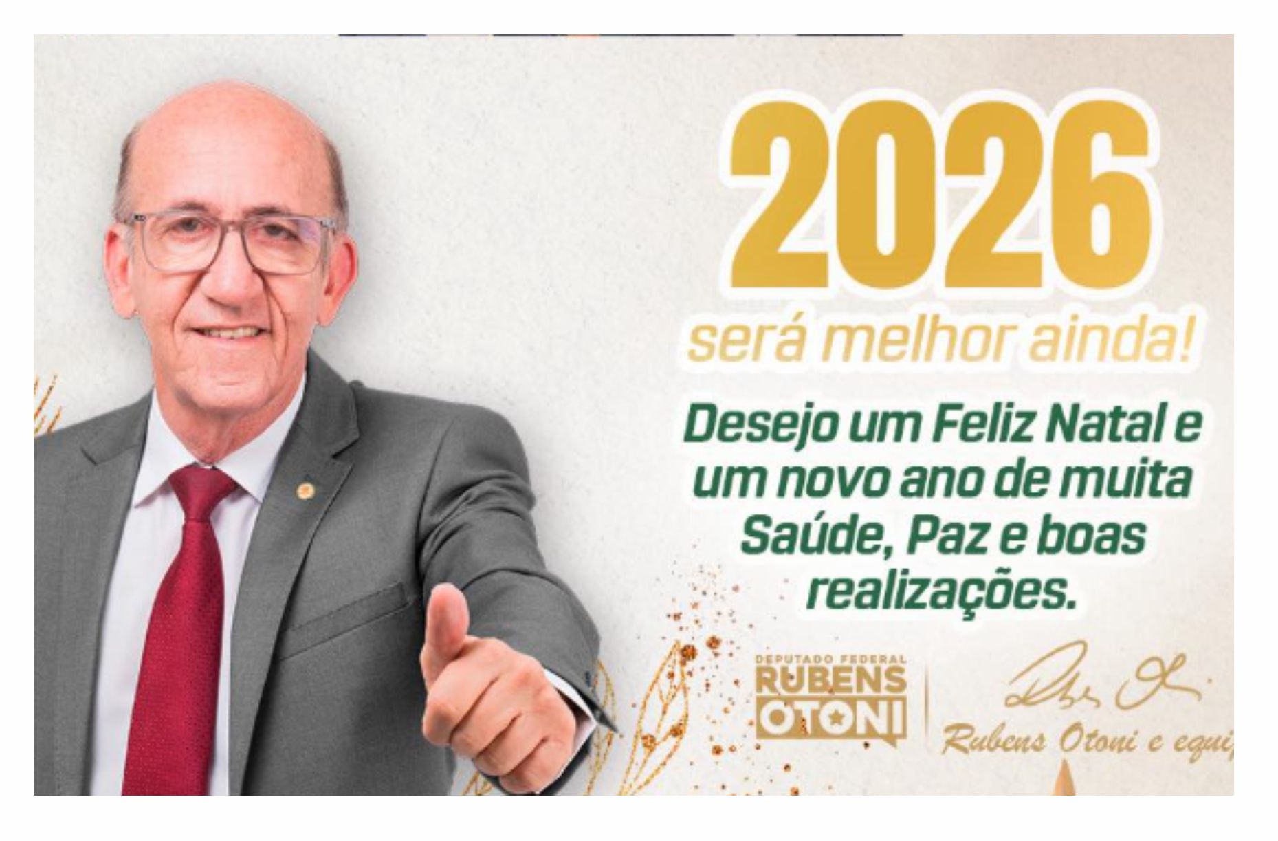 Mensagem de Natal e Ano Novo – Deputado Rubens Otoni