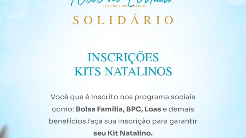Natal Neve no Cerrado Solidário abre inscrições para Kits Natalinos