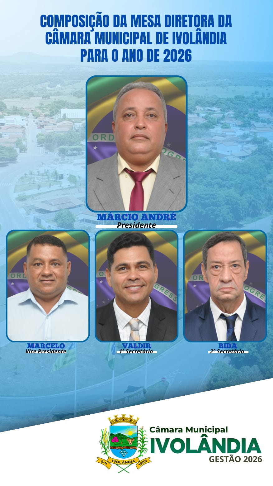 Nova Mesa Diretora da Câmara de Ivolândia em 2026
