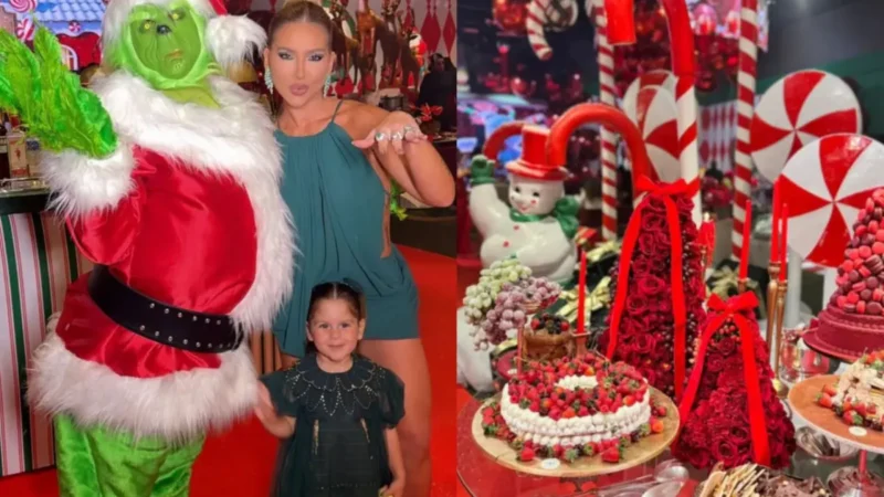 Virginia faz festa de Natal em Goiânia; veja