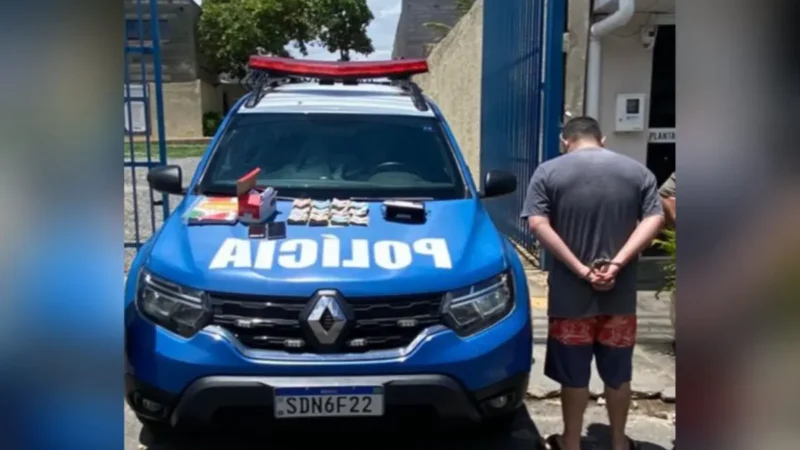 ‘Contador’ do tráfico é preso com mais de R$ 63 mil em Aparecida