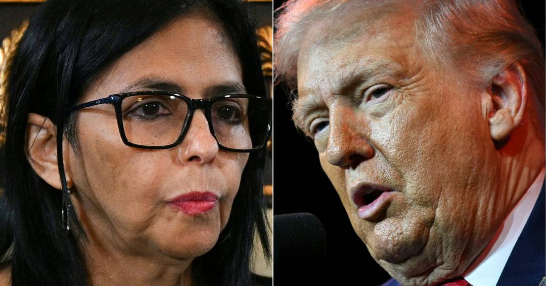 A reação de Delcy Rodríguez à publicação de Trump como ‘presidente interino da Venezuela’