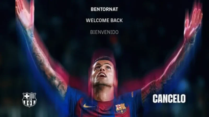 Barcelona anuncia o retorno do lateral-direito João Cancelo