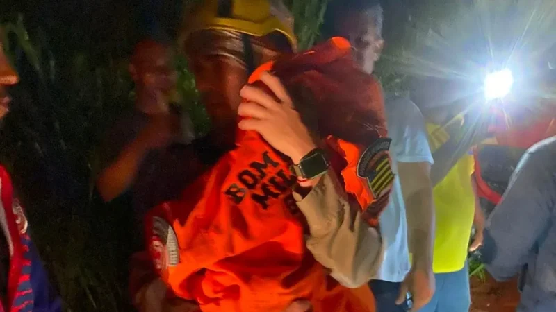 Criança desaparecida é encontrada em área de mata em Goianira