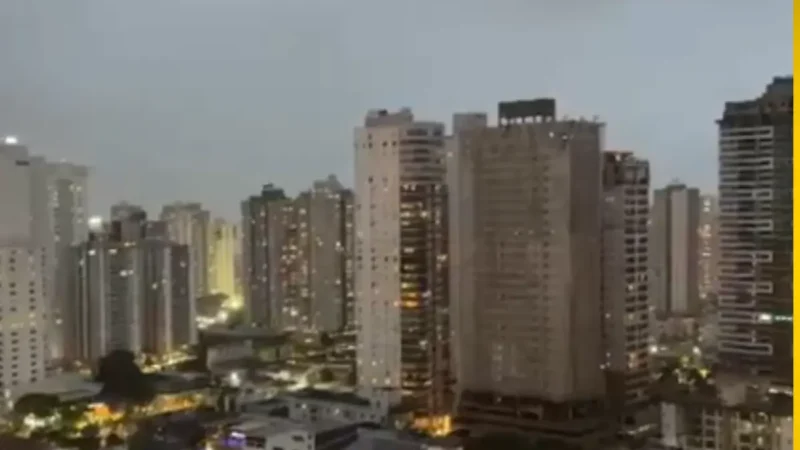 Goiânia encerra dia com chuva: veja onde ela foi mais forte
