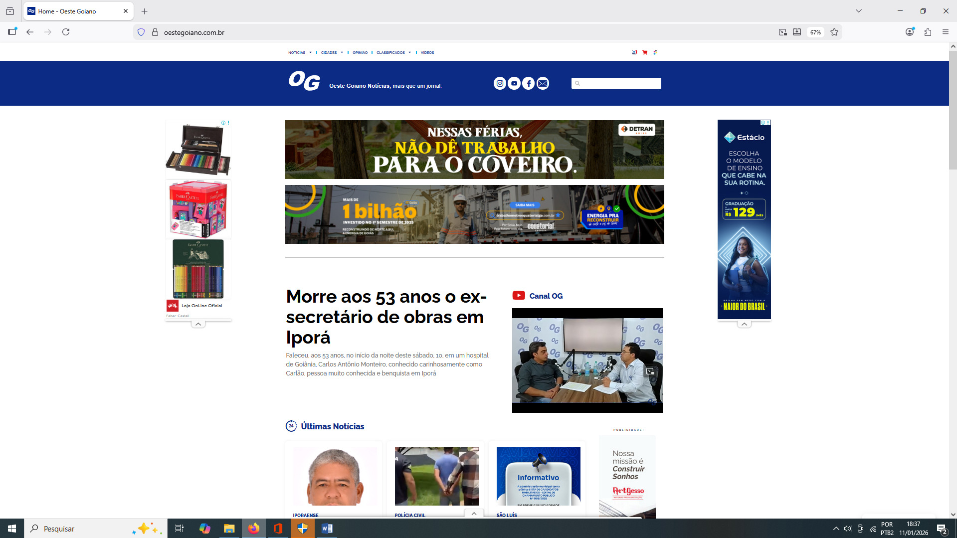 Habitação estadual soma R$ 180 milhões no Sudoeste goiano