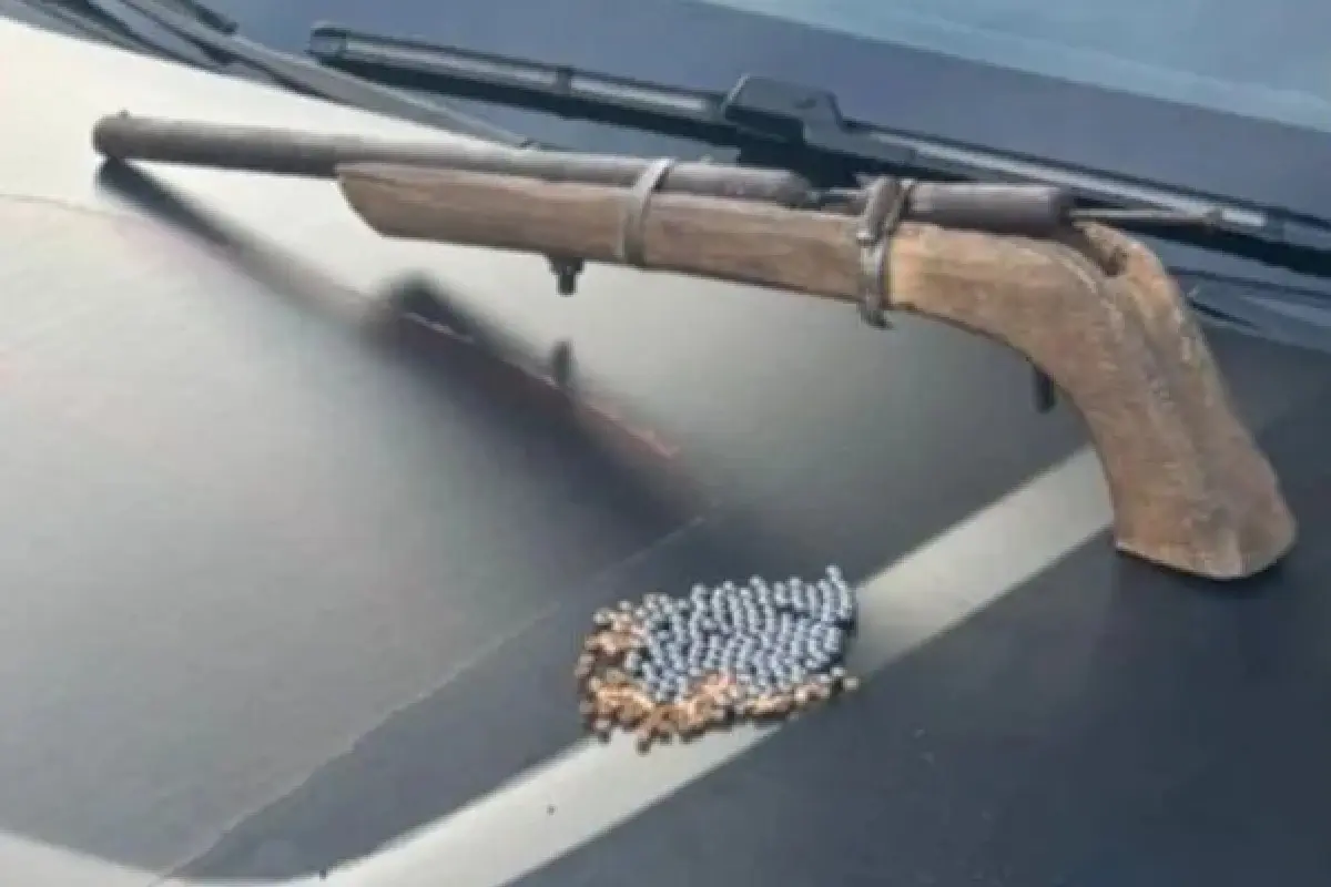 Homem é preso após atirar no quintal de casa e ameaçar familiares com arma artesanal em Anápolis