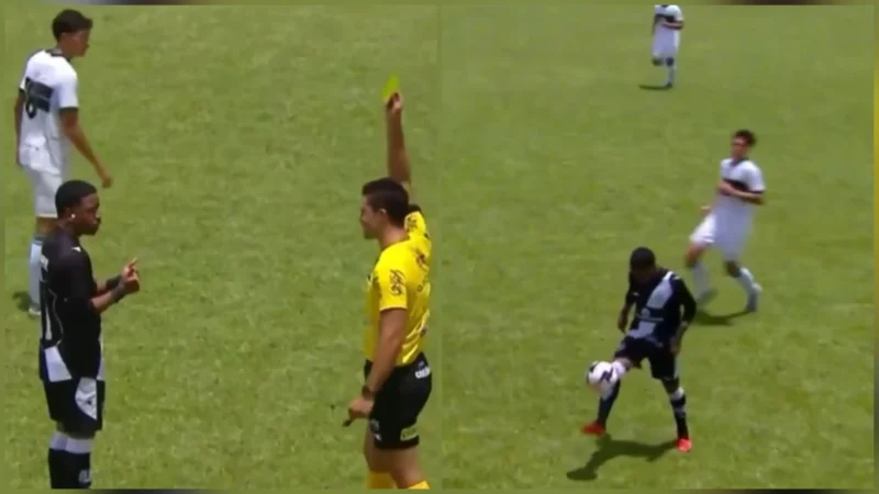 Jogador recebe cartão por fazer embaixadinhas na Copinha