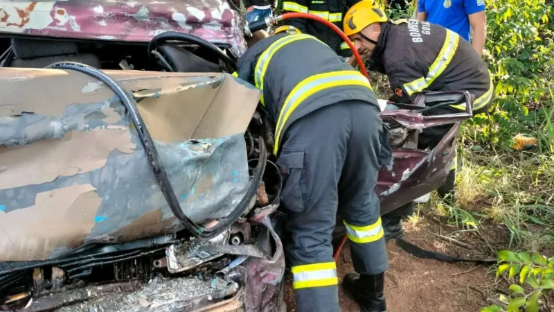 Motorista morre após acidente entre carro e ônibus na BR-020