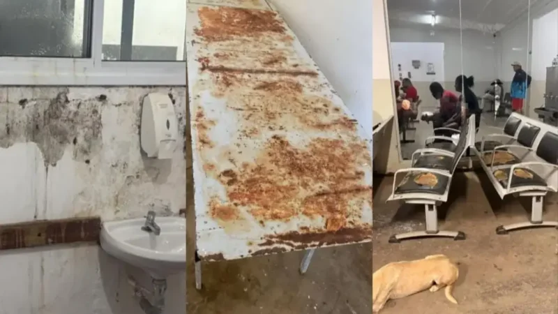 Tetos que desabam, assentos rasgados: médicos cobram investimentos na saúde de Goiânia