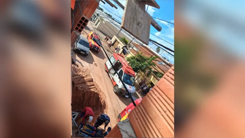 Trabalhadores ficam feridos após pistola de tinta enroscar em fio de alta tensão em Formosa