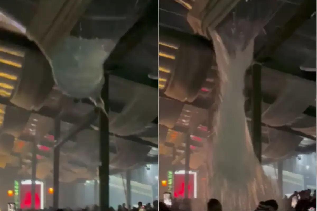 Vazamento em cobertura de festa faz Pirenópolis ganhar mais uma ‘cachoeira’