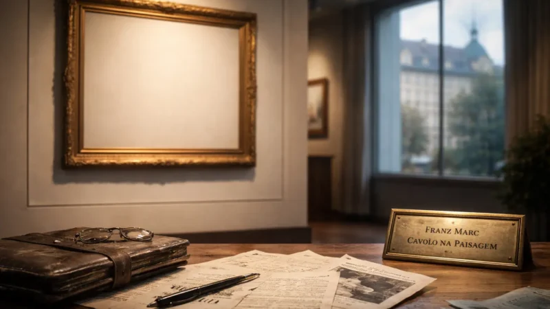 A foto do quadro disputado por herdeiros de Hitler no Brasil