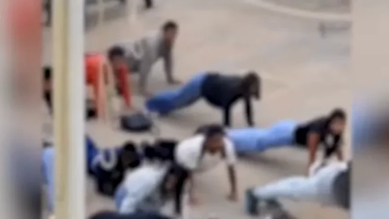 Alunos de escola no DF são “punidos” com flexão por usarem agasalhos diferentes de uniforme