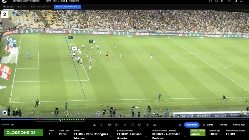 CBF encerra primeiros testes de impedimento semiautomático no Maracanã