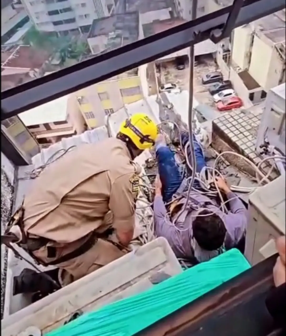Falha em ‘balancinho’ faz operário despencar do 13º andar em Goiânia