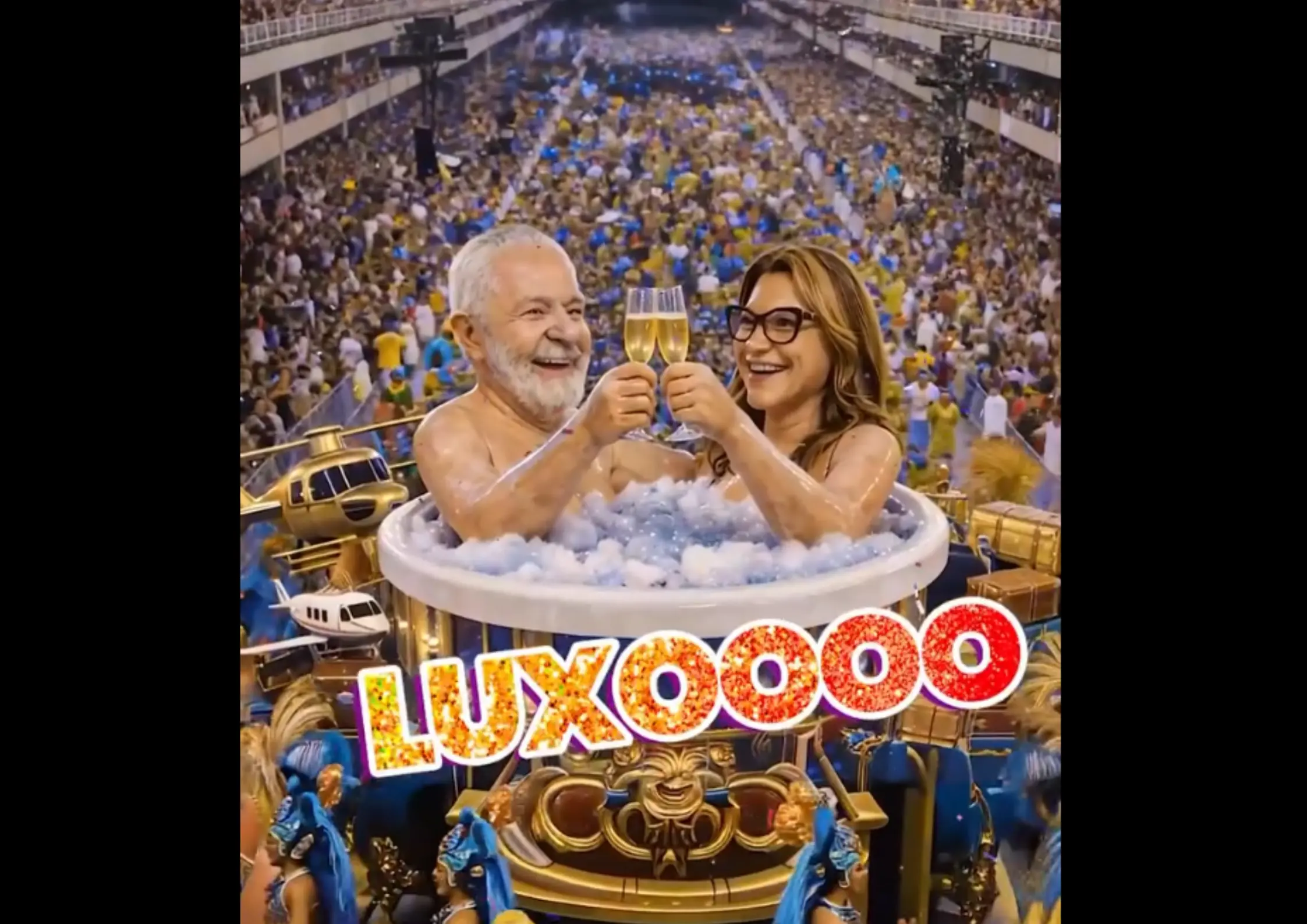 Flávio Bolsonaro divulga samba com críticas a Lula