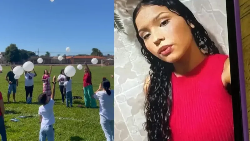 GO: Homenagem com balões marca aniversário de 18 anos de jovem que morreu ao levar choque em enxurrada