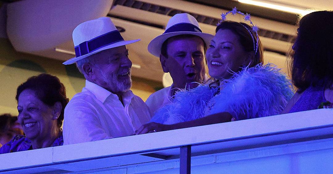 PT respira aliviado com Janja fora do desfile de Carnaval no Rio