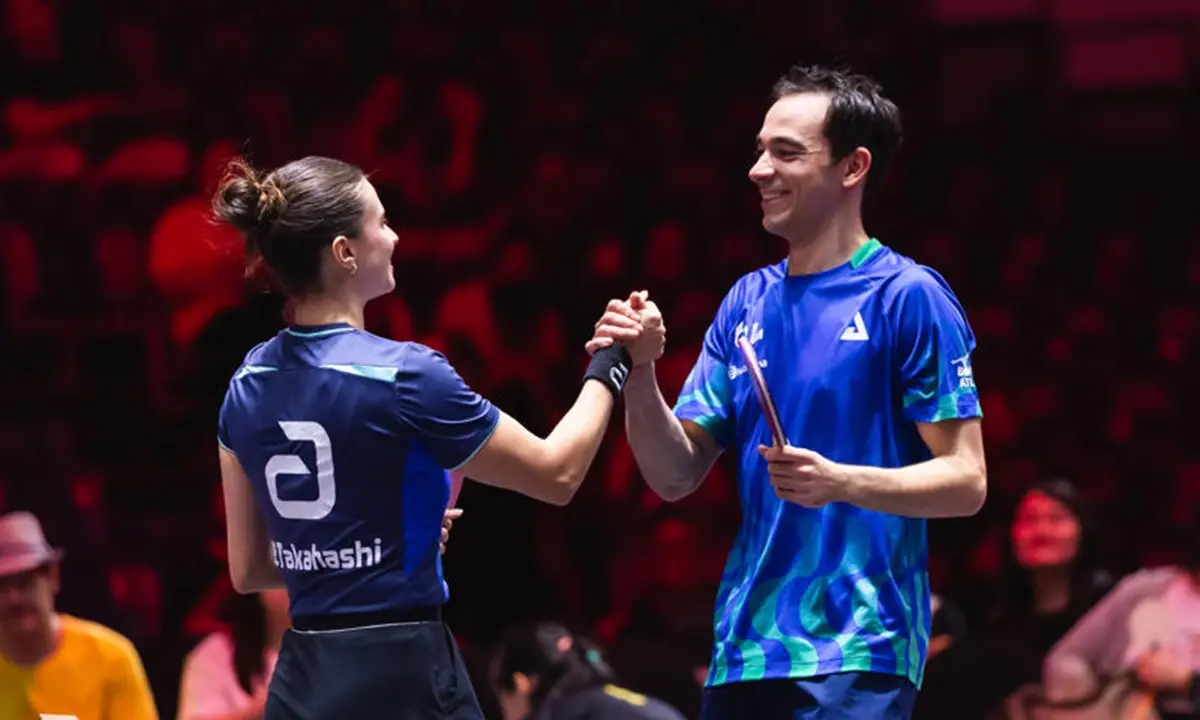 Hugo Calderano e Bruna Takahashi conquistam título do Grand Smash de Singapura