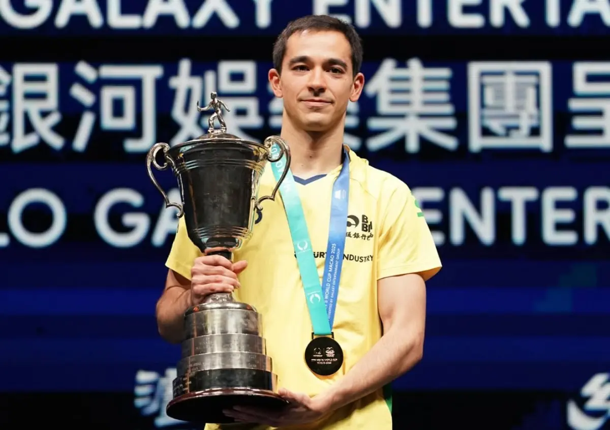 Hugo Calderano faz história e assume a vice-liderança do ranking mundial