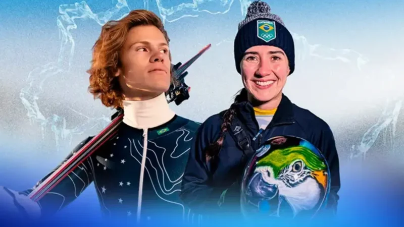 Nicole Silveira e Lucas Pinheiro Braathen serão os porta-bandeiras do Brasil nas Cerimônias de Abertura dos Jogos de Milão-Cortina