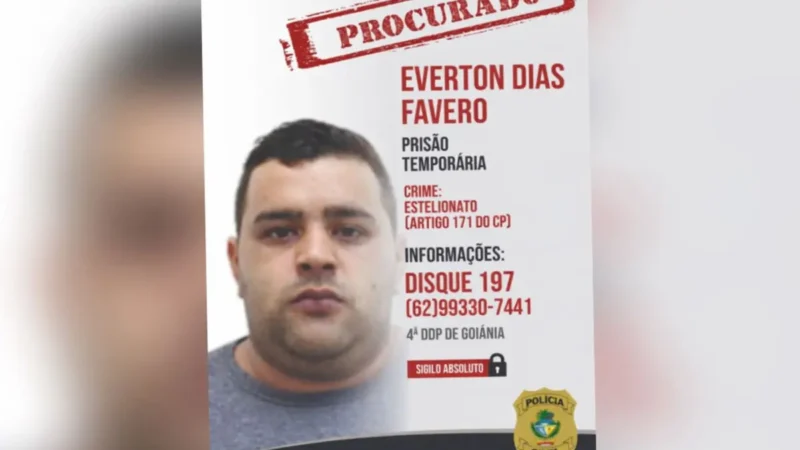 Polícia divulga imagem de homem investigado por aplicar “golpe do bilhete premiado” em Goiânia