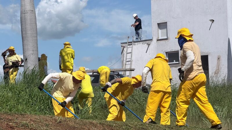 Reeducandos fazem manutenção no Autódromo de Goiânia