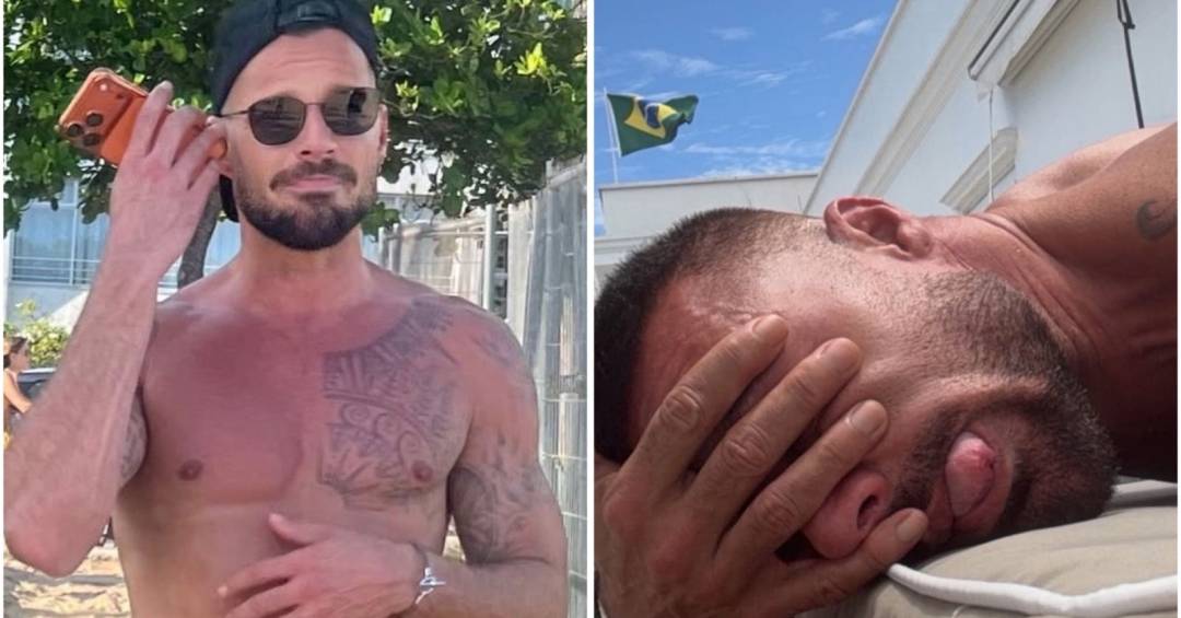 Ricky Martin chega ao Rio para curtir o Carnaval