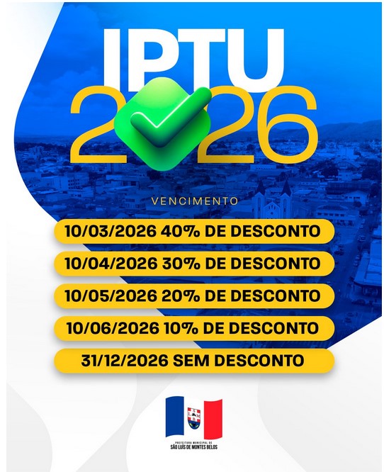 SLMBelos: aproveite o desconto do IPTU 2026