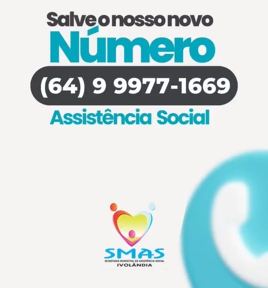 Assistência Social de Ivolândia: novo contato disponível