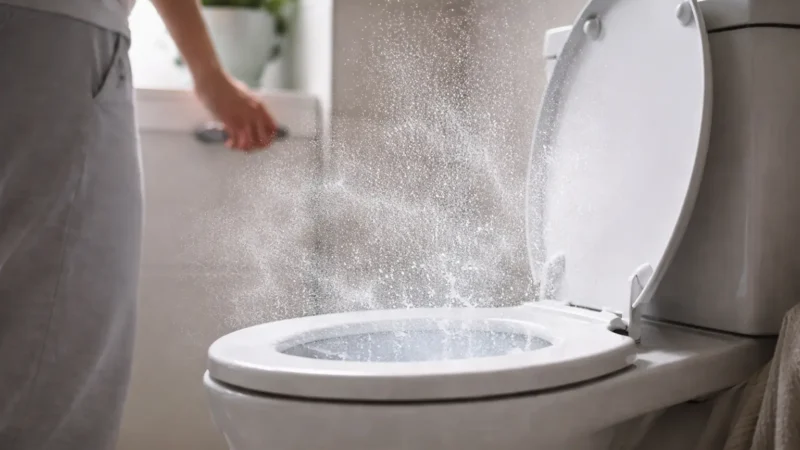 Descarga com tampa aberta ou fechada? Descoberta vai assustar