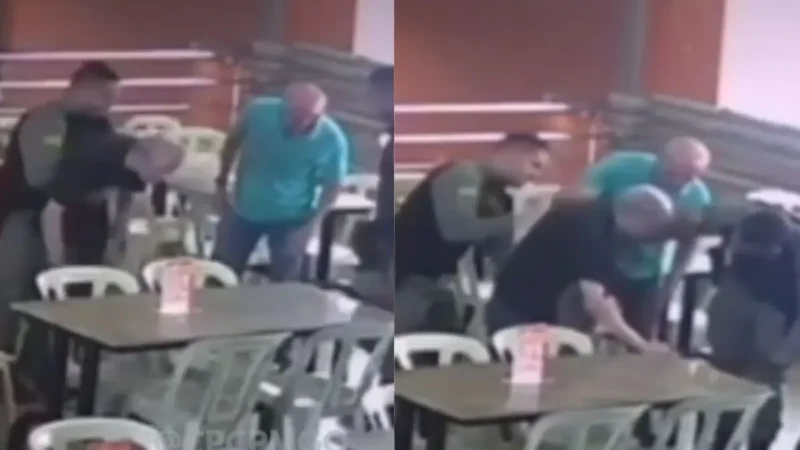 Idoso sofre engasgo em restaurante e é salvo por policiais