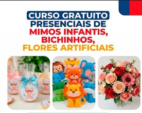 Inscrições abertas para curso gratuito de mimos e artesanato