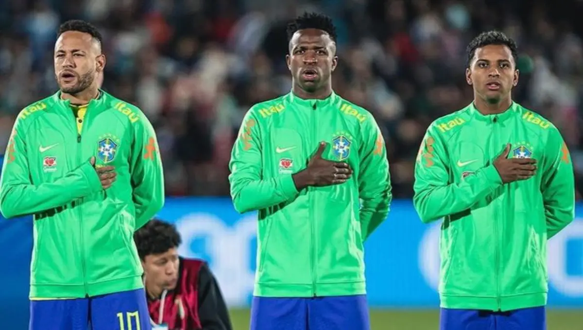 Neymar e Vinícius Júnior publicam mensagens de apoio à Rodrygo após grave lesão